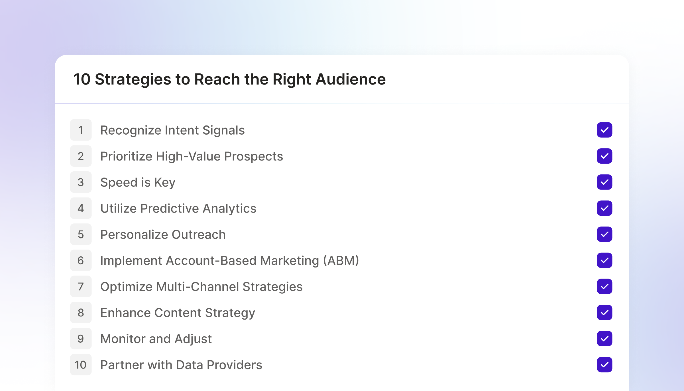 10 Strategies to Reach the Right Audience